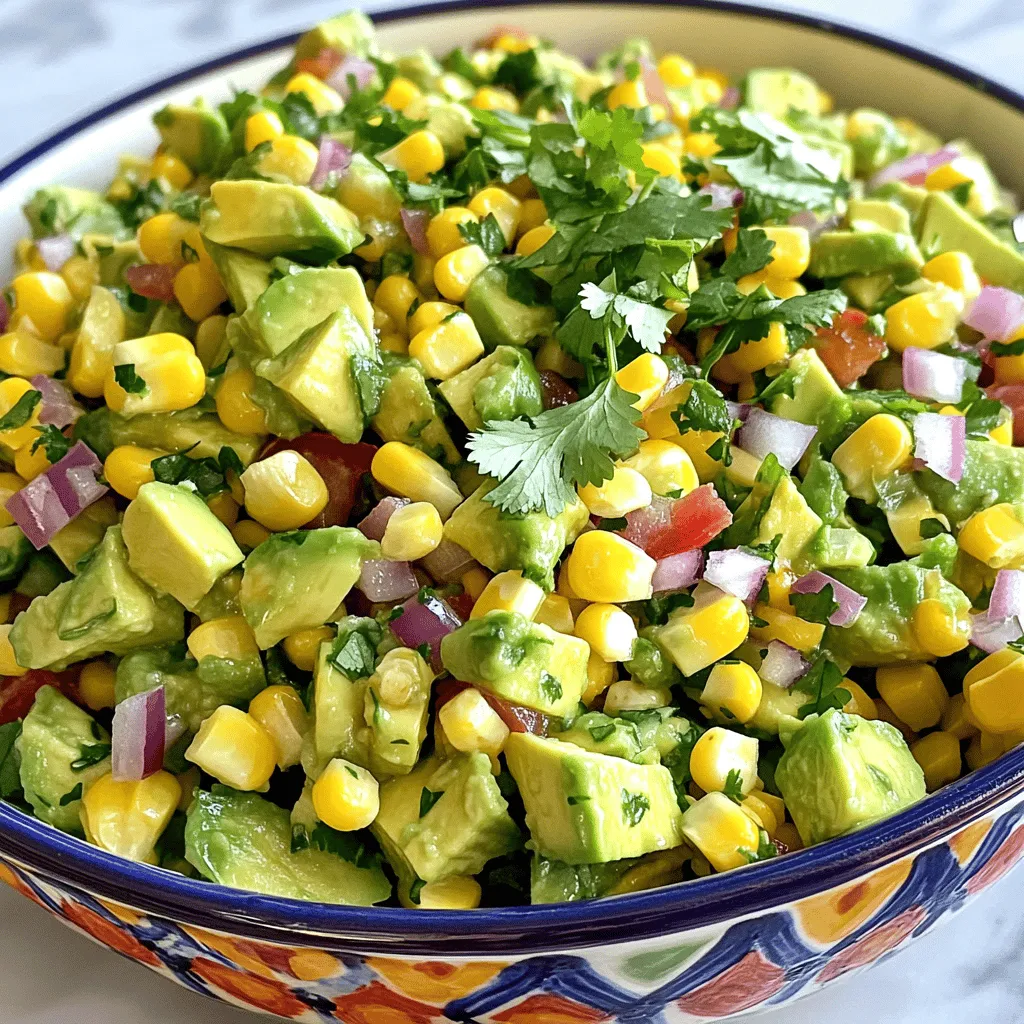 Köstliche Ingredient Avocado Corn Salsa einfach zubereiten