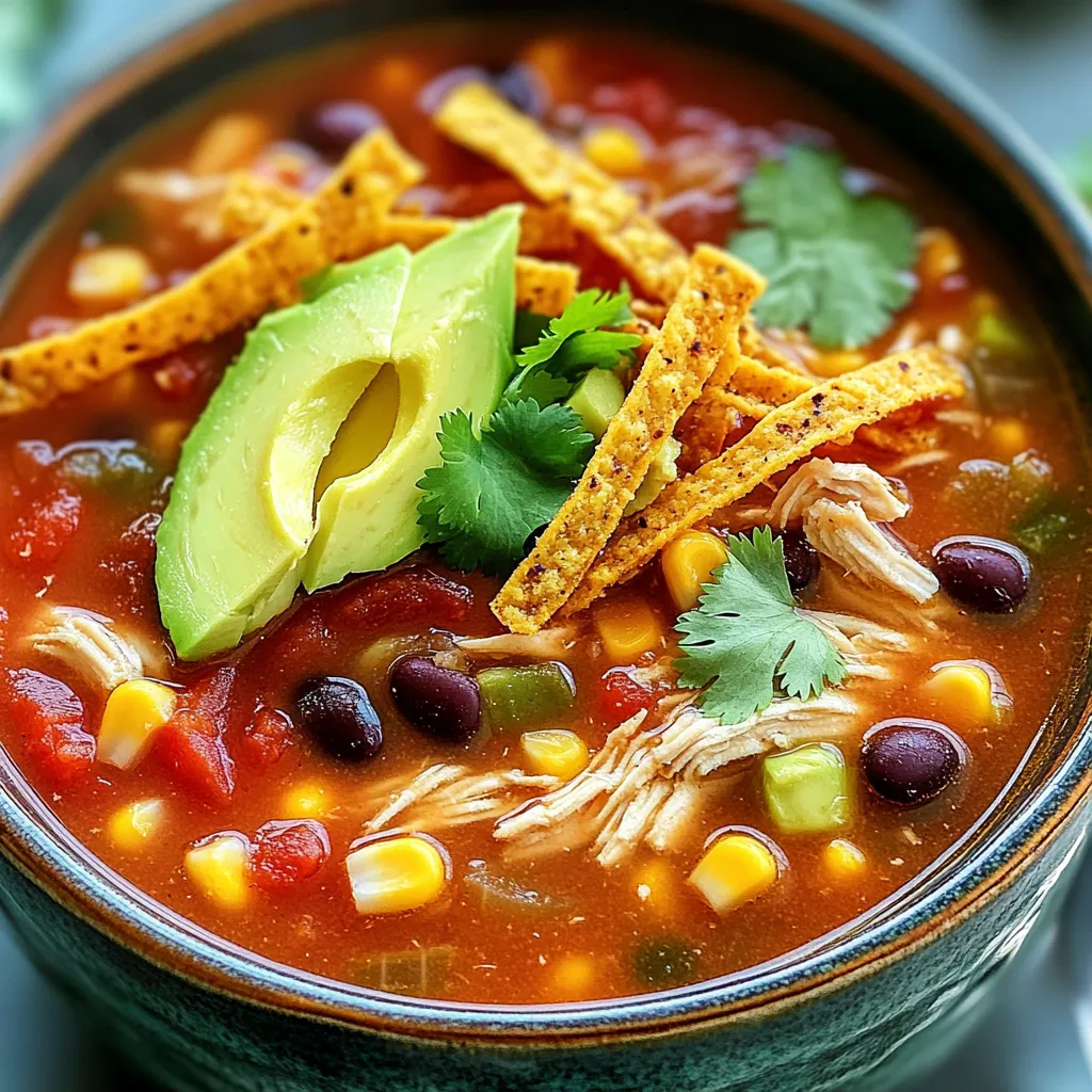 Langsame Kocher Hähnchen Tortilla Suppe Rezeptideen