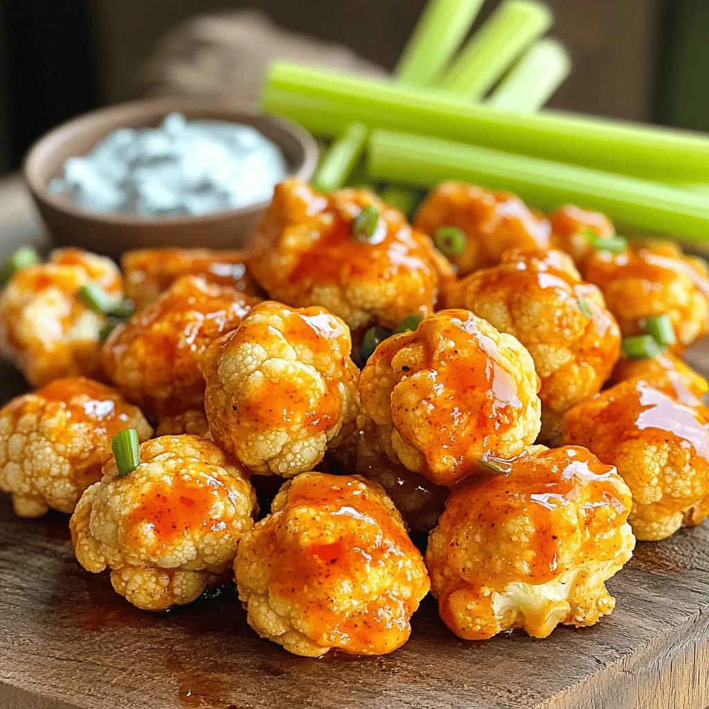 Air Fryer Buffalo Cauliflower Bites Knusprig Lecker
