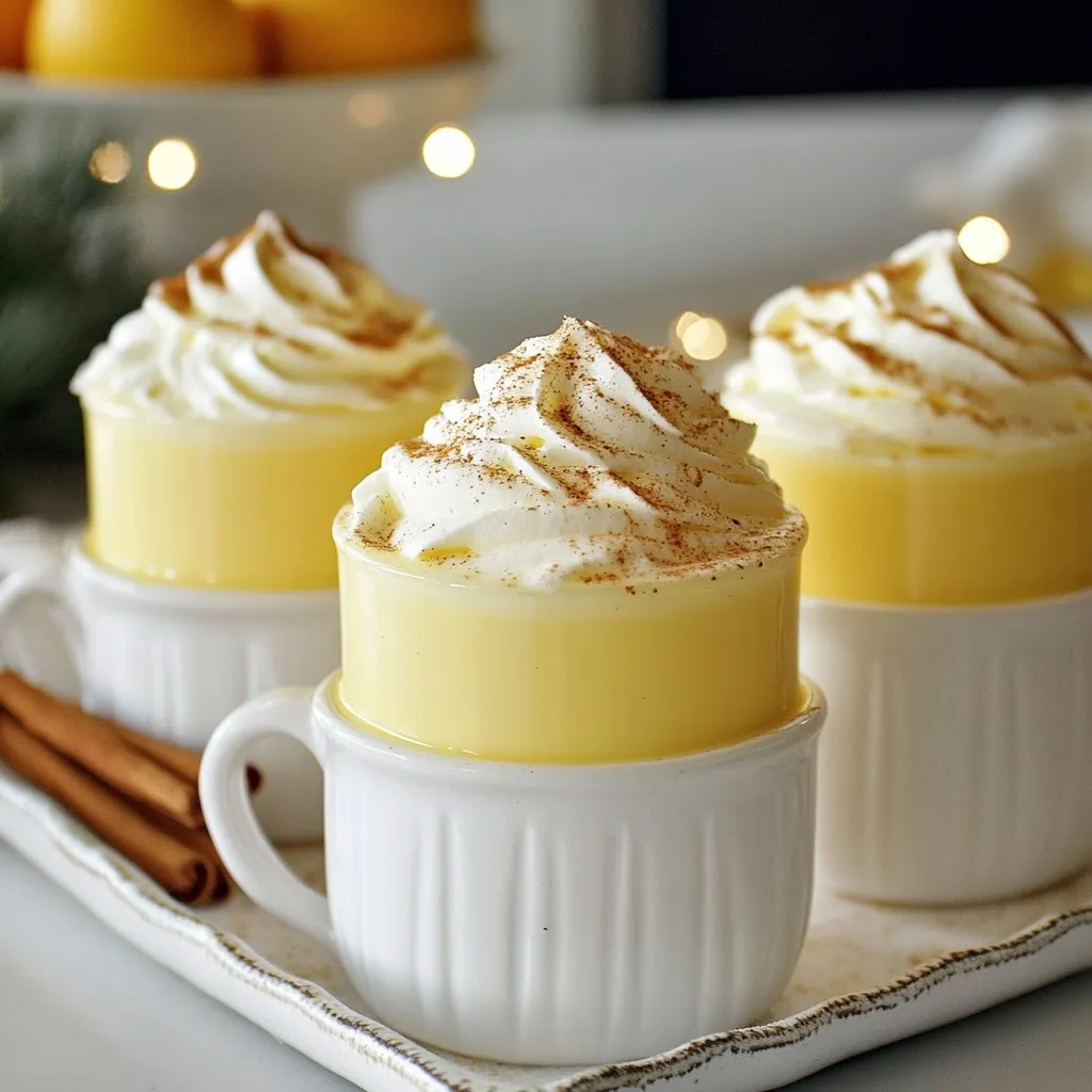 Klassischer Holiday Eggnog Einfache und köstliche Variante