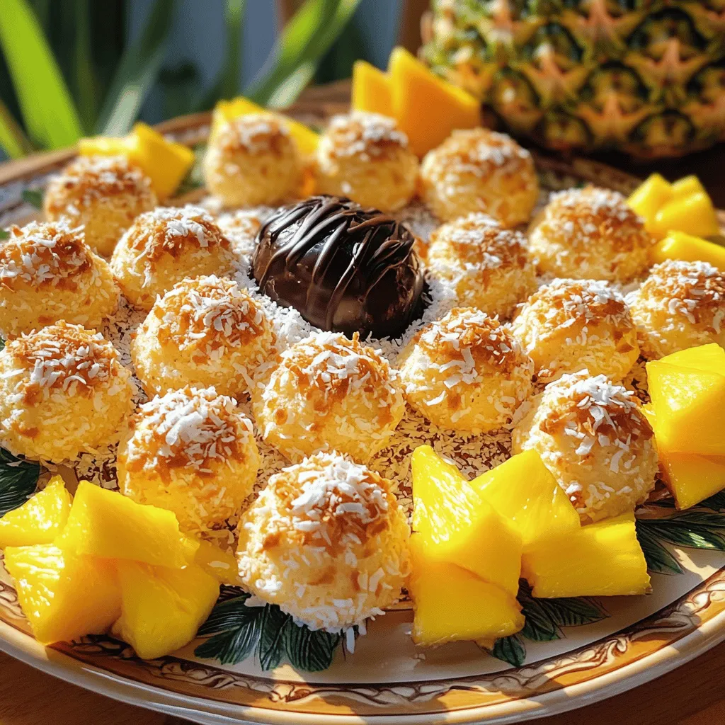 Kokosmakronen einfache und köstliche Leckerei