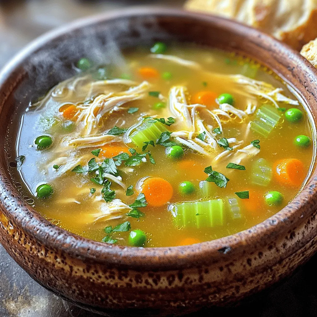 Hausgemachte Hühnersuppe Mit Reichhaltigem Geschmack