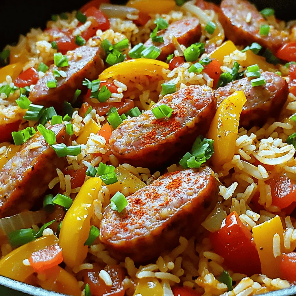 Cajun Sausage and Rice Skillet Köstliches Gericht