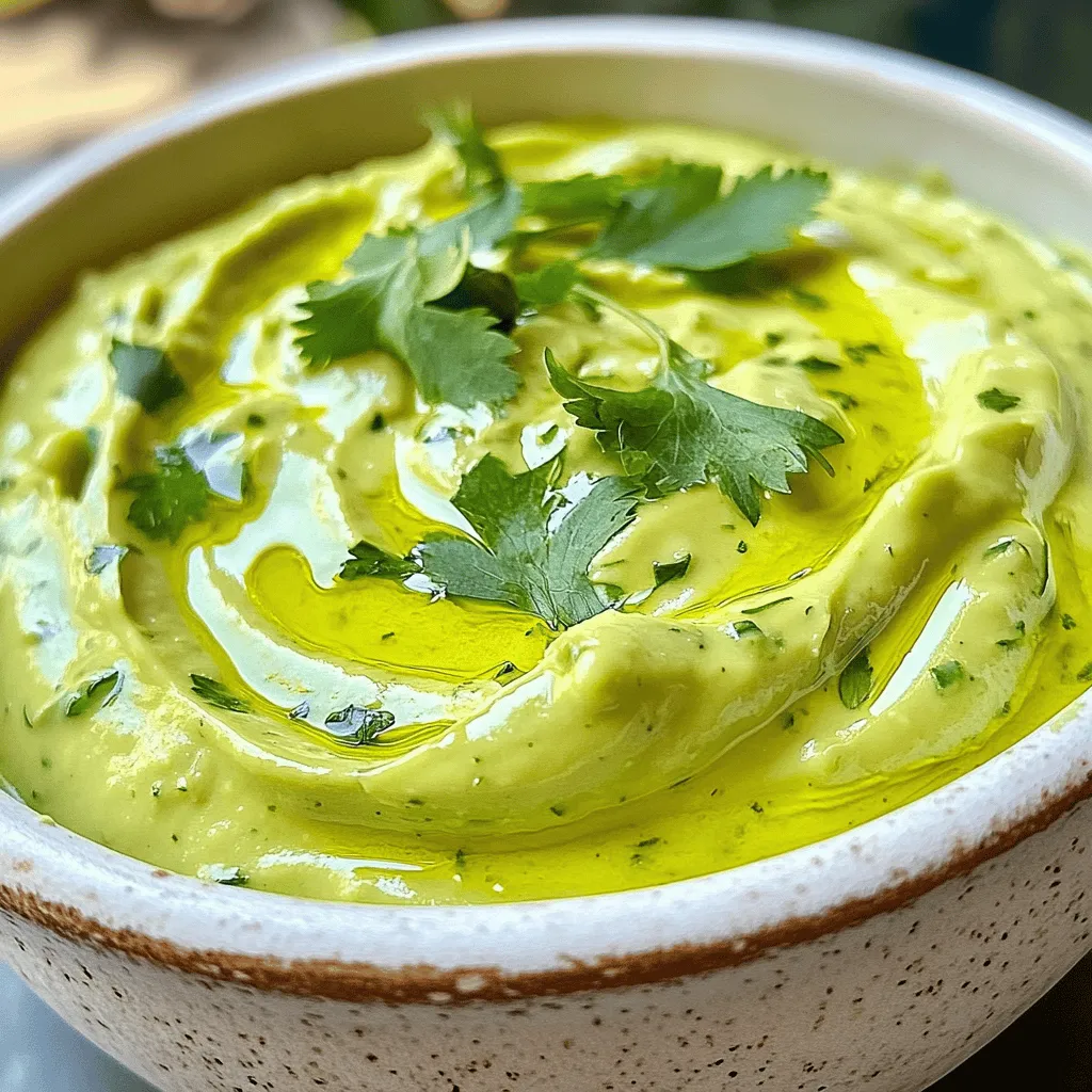 Cremiges Avocado Dressing Frisch und Einfach Zubereiten