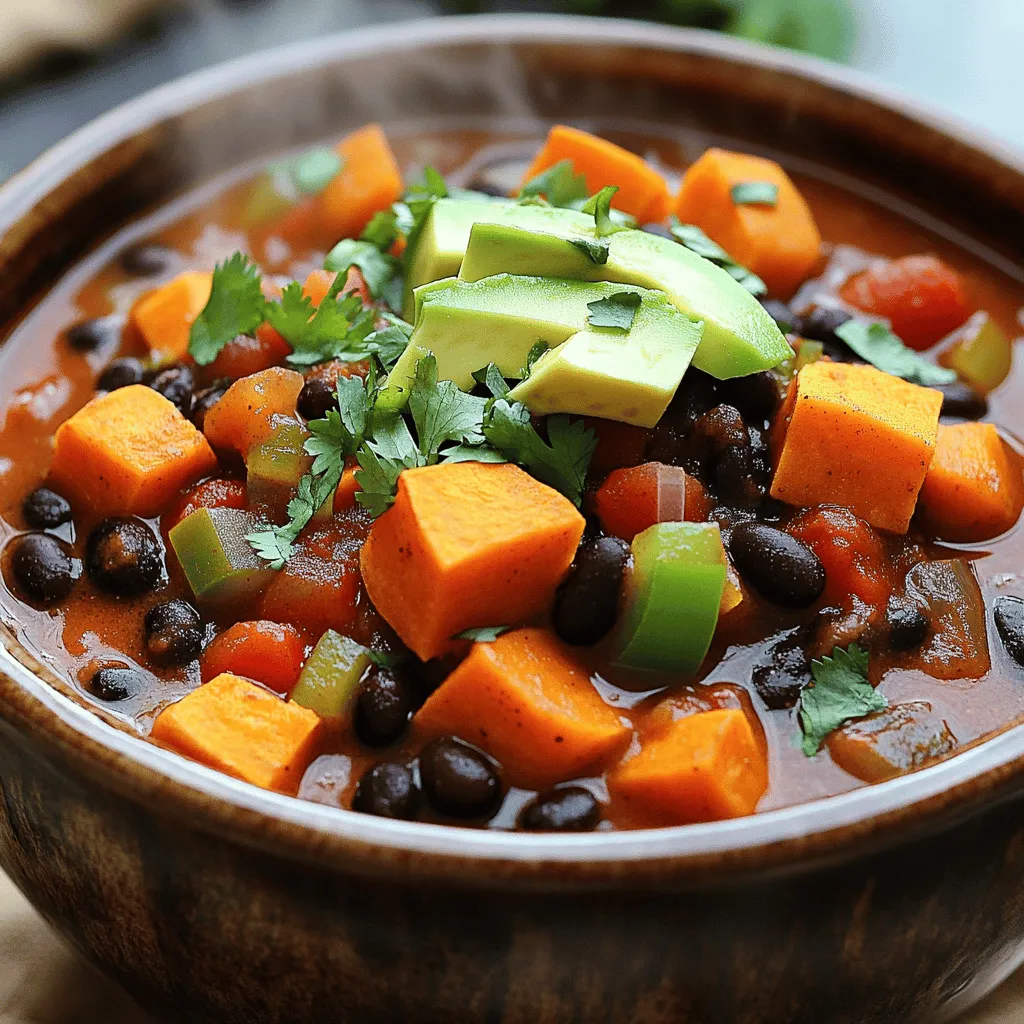 Slow Cooker Sweet Potato and Black Bean Chili Rezept