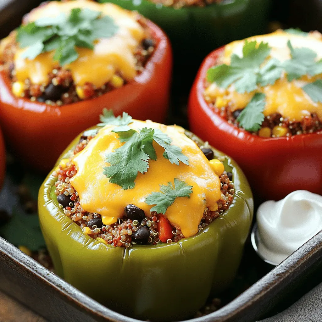 Taco gefüllte Paprikaschoten einfache und leckere Idee