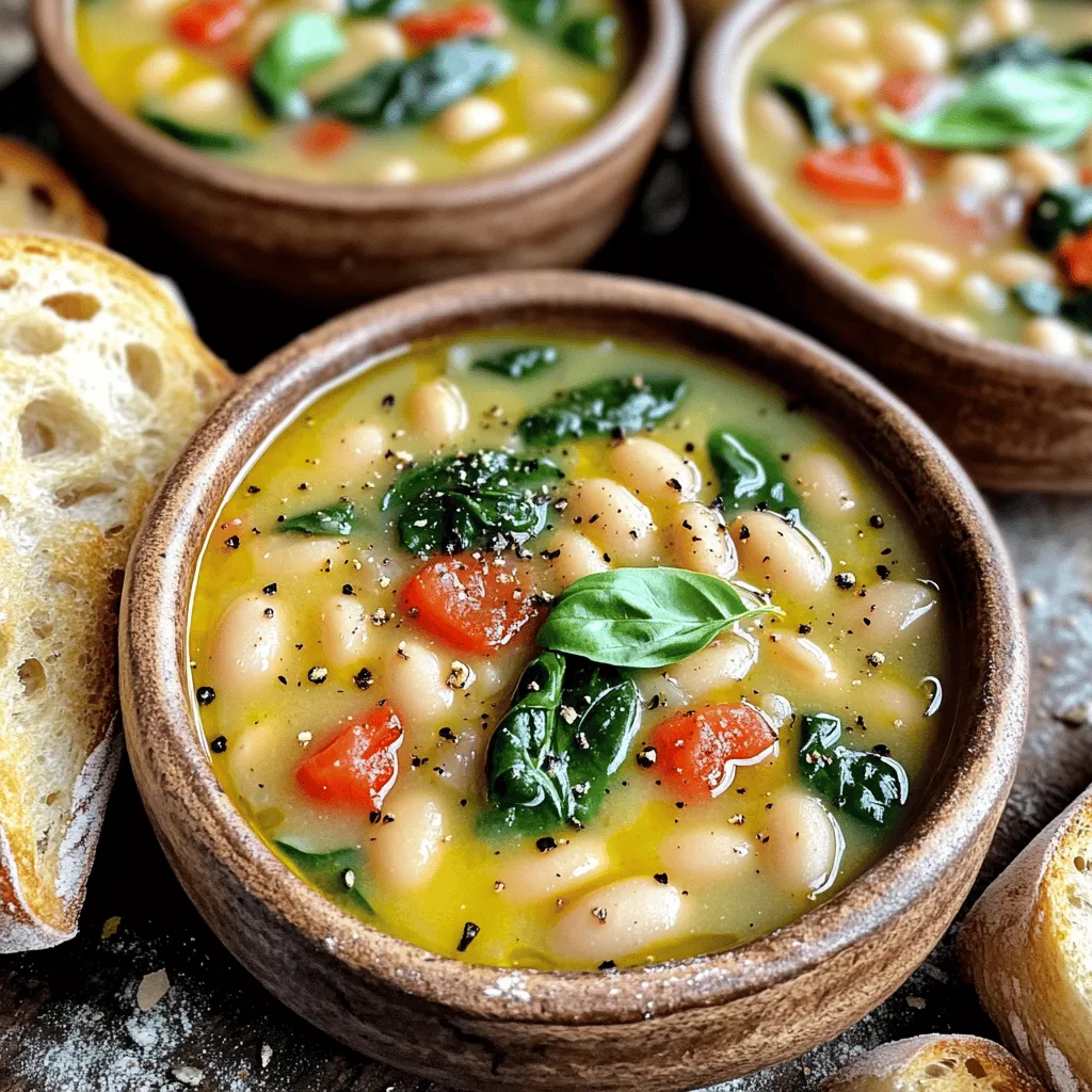 Creamy Tuscan White Bean Soup Herzhaftes Rezept