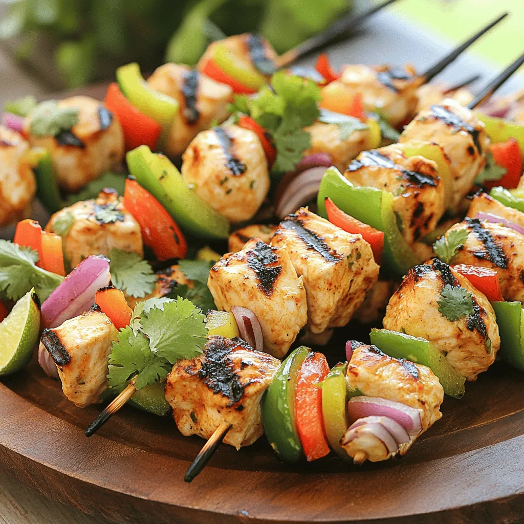 Zesty Lime Chicken Skewers Einfaches Grillvergnügen
