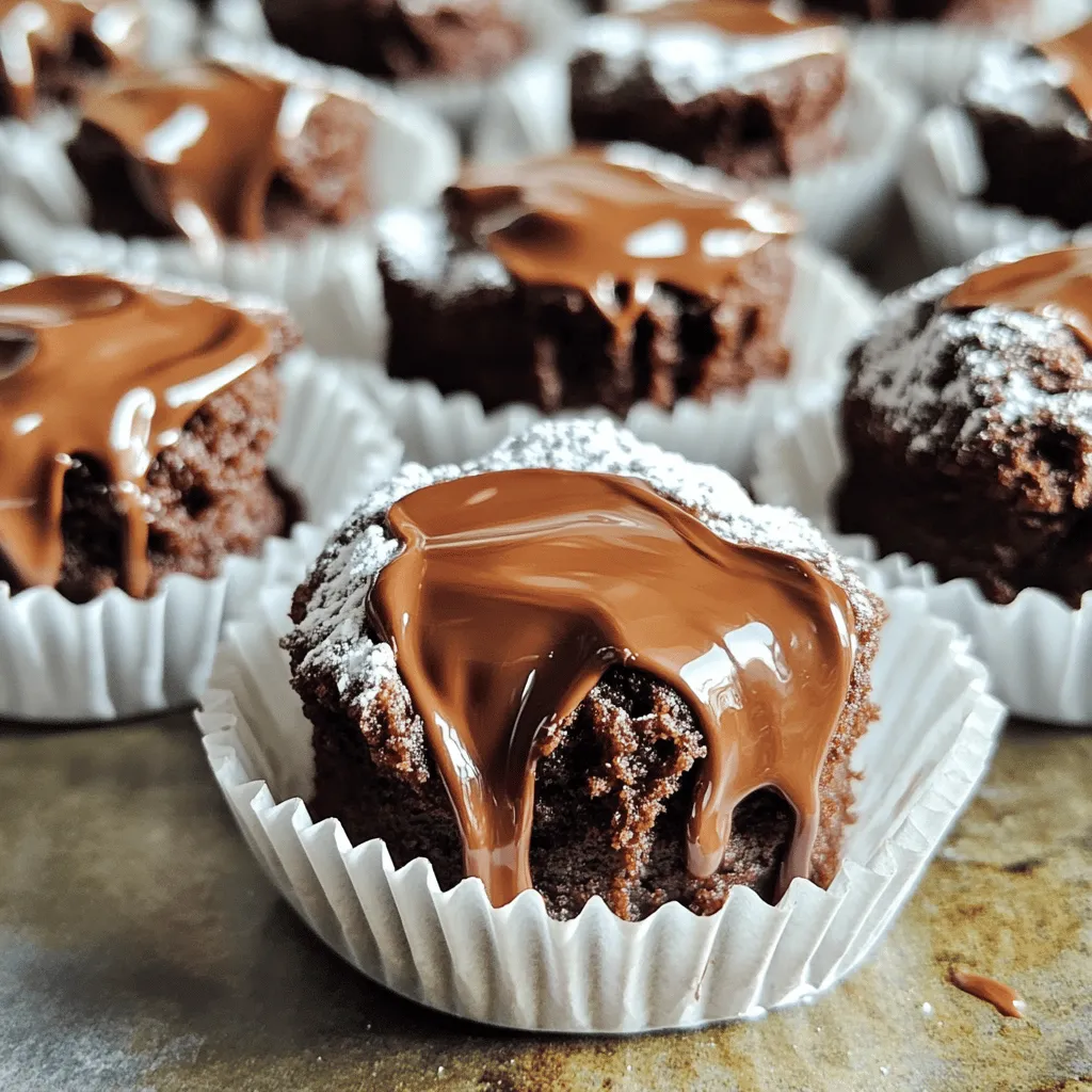 Ingredient Nutella Brownie Bites Einfache Leckerei