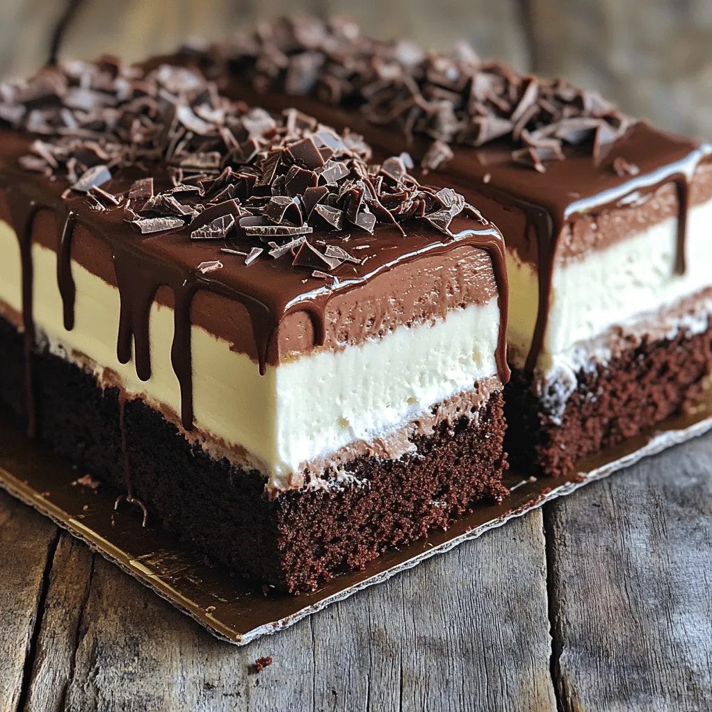 Triple Layer Chocolate Mousse Cake Genussvolles Rezept