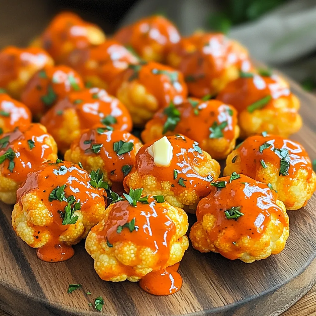 Air Fryer Buffalo Cauliflower Bites Krosse Snackidee