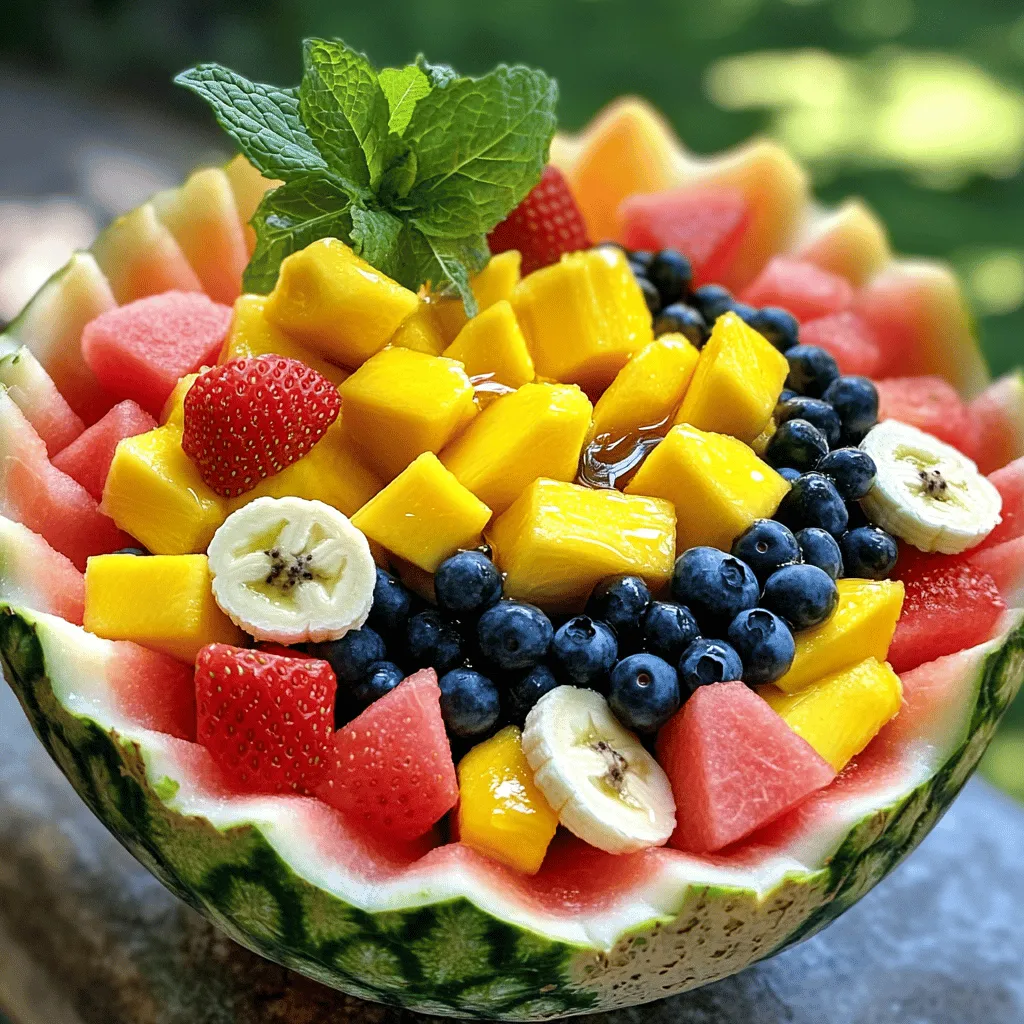 Frischer Sommer Fruit Salad Einfach und Lecker