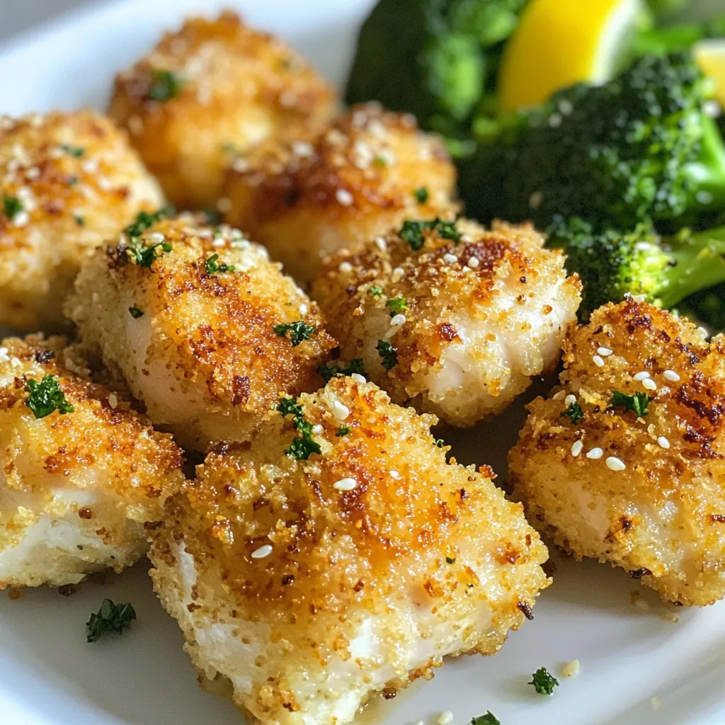 Knusprige Air Fryer Chicken Bites und Broccoli Spaß