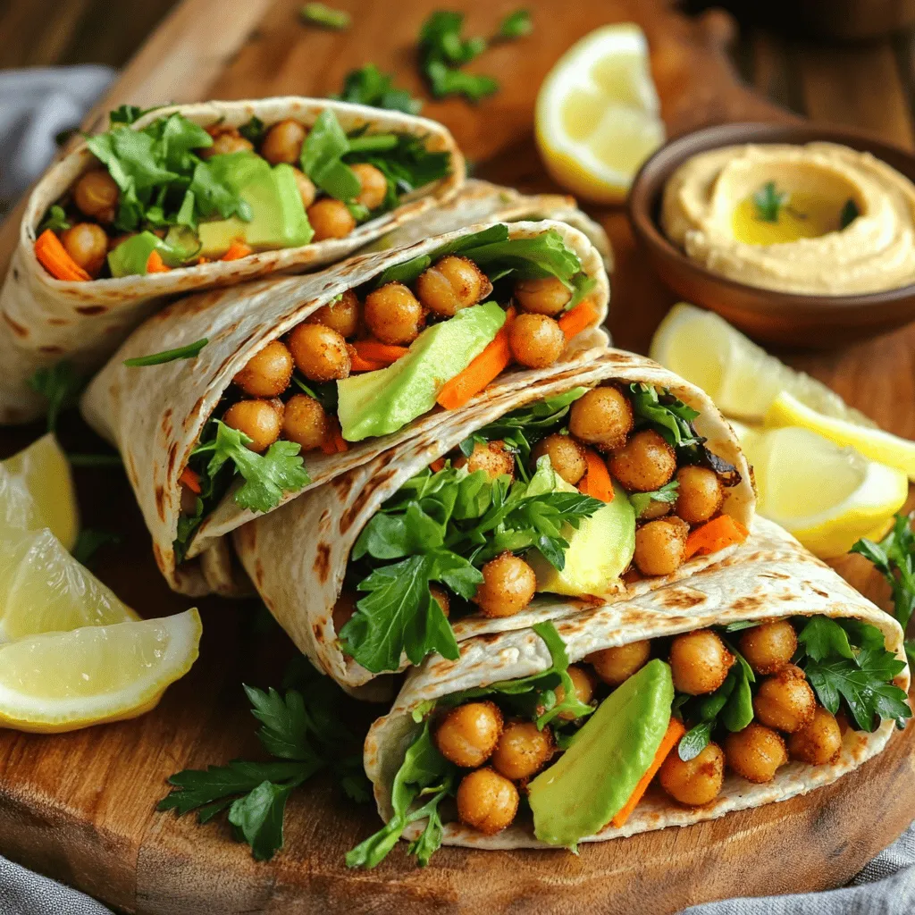 Crispy Chickpea Harvest Wraps Lecker und Gesund