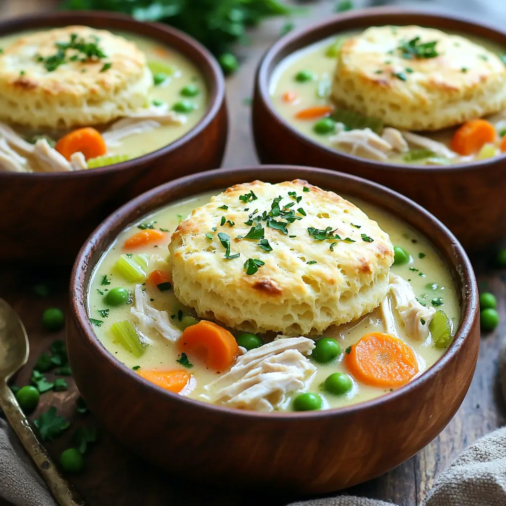 Slow Cooker Chicken Pot Pie Soup Lecker und Sämig