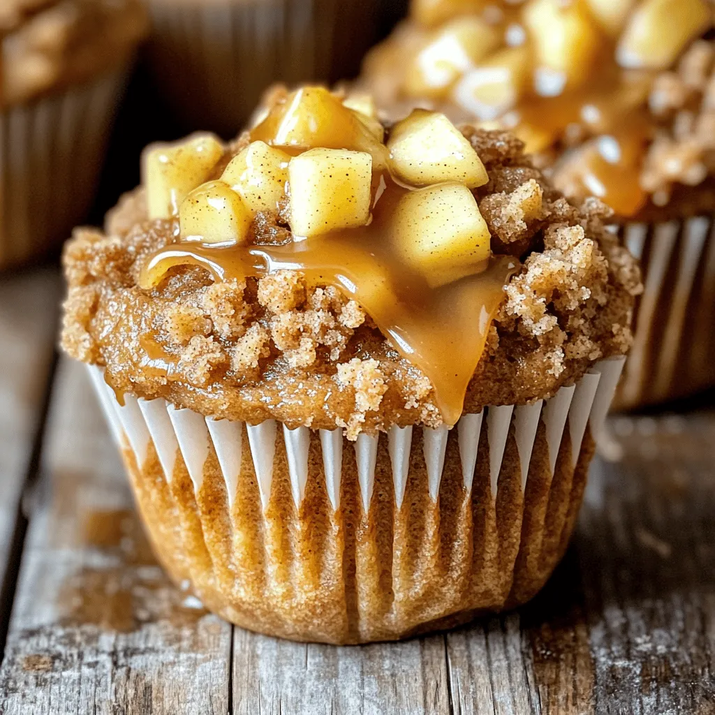 Caramel Apple Streusel Muffins Lecker und Einfach