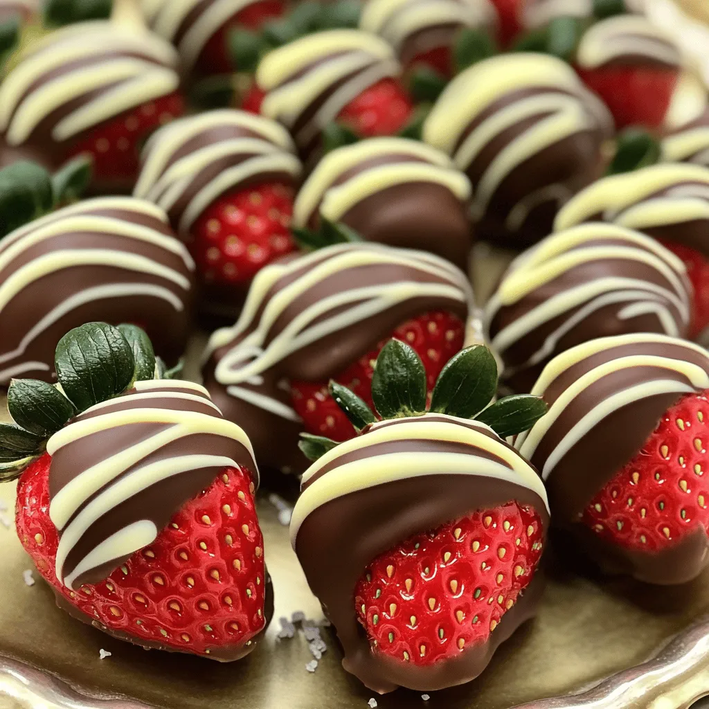 Schokoladenüberzogene Erdbeeren Einfache Rezeptidee