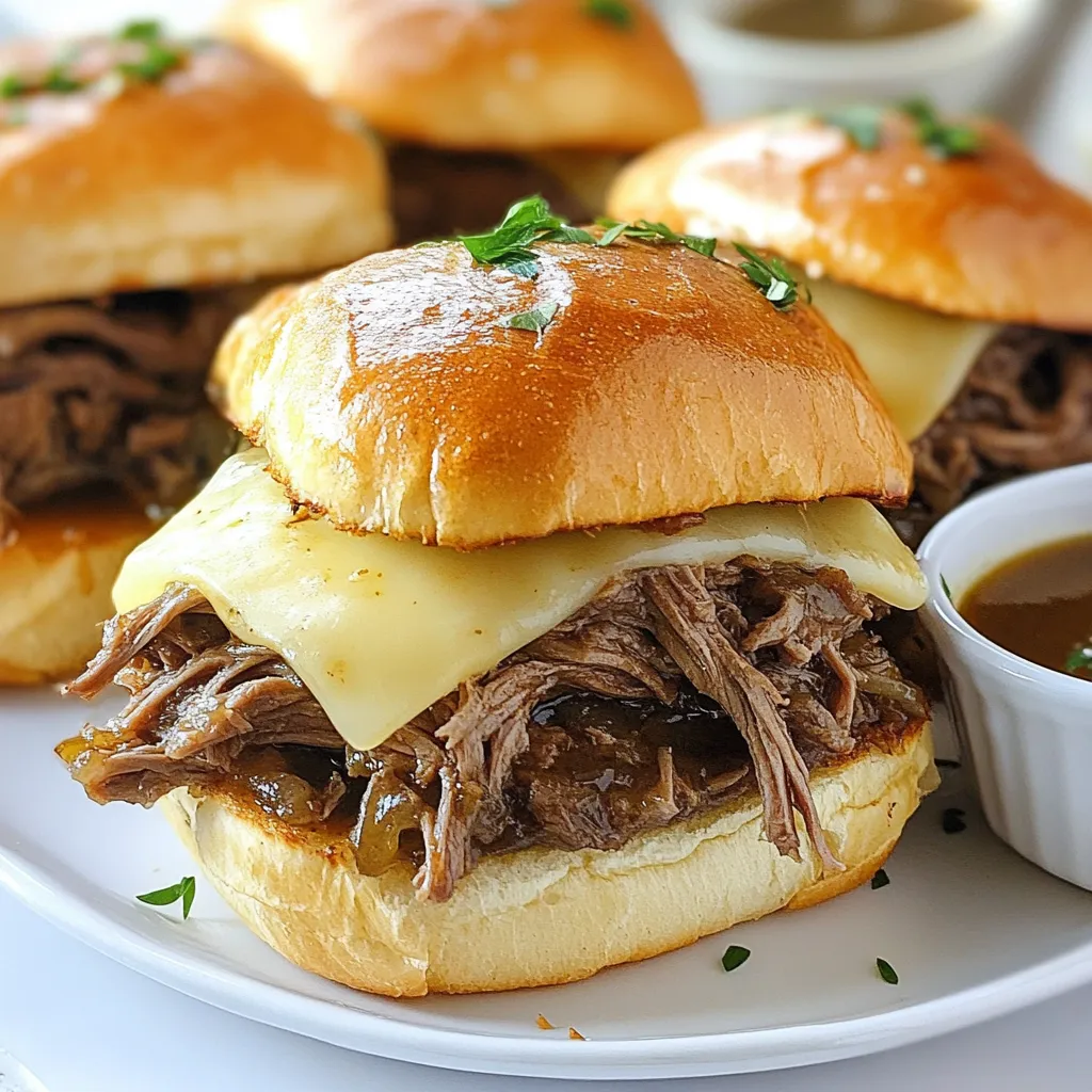 Crockpot French Dip Sandwiches Einfach und Lecker