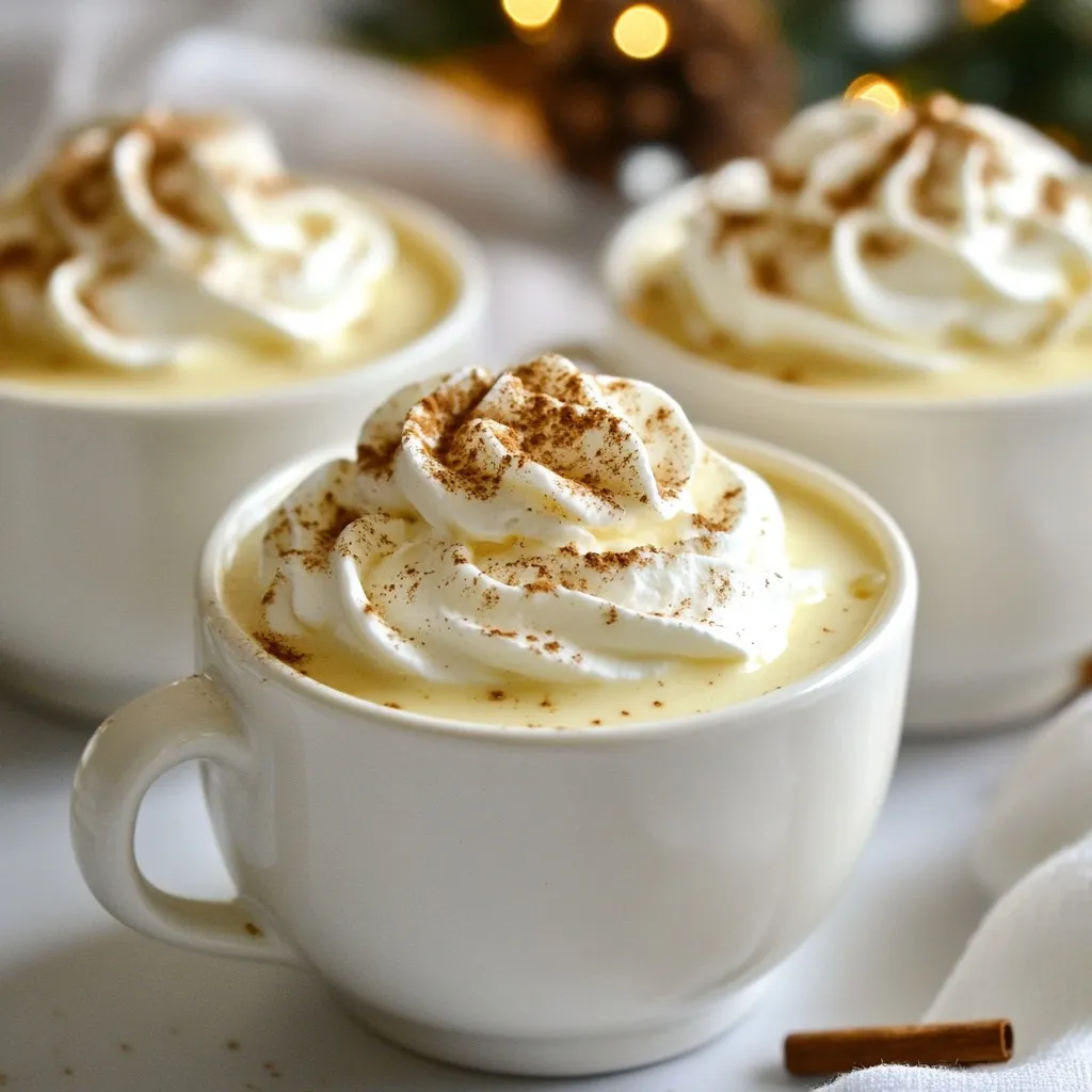 Vanilla Bean Eggnog Cocktail Köstliches Rezept