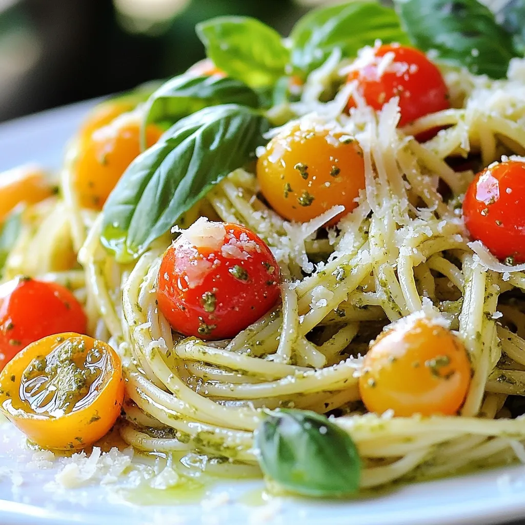 Minute Tomato Basil Pesto Pasta Schnelle Genussreise