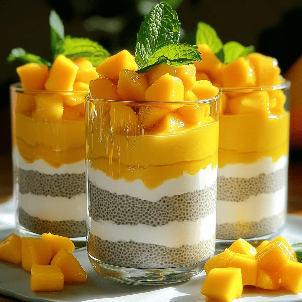 Mango Coconut Chia Pudding Gesunde und leckere Wahl