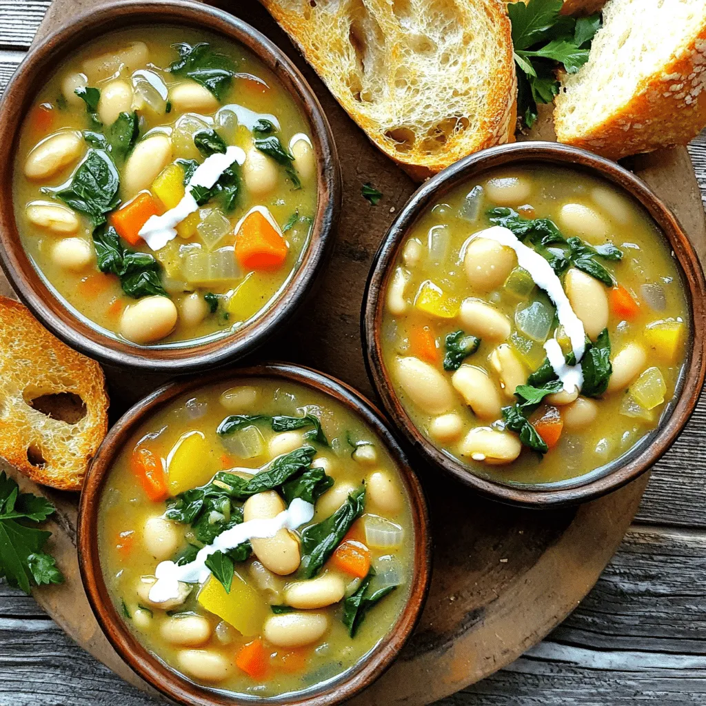 Slow Cooker Creamy Tuscan Bean Stew Einfach und Lecker