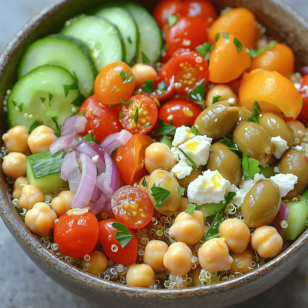Mediterranean Chickpea Quinoa Bowls gesunde Wahl