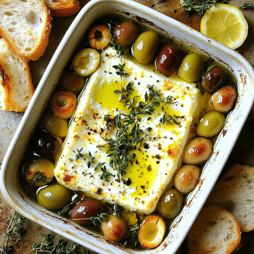 Baked Feta With Olives Einfaches und Köstliches Rezept