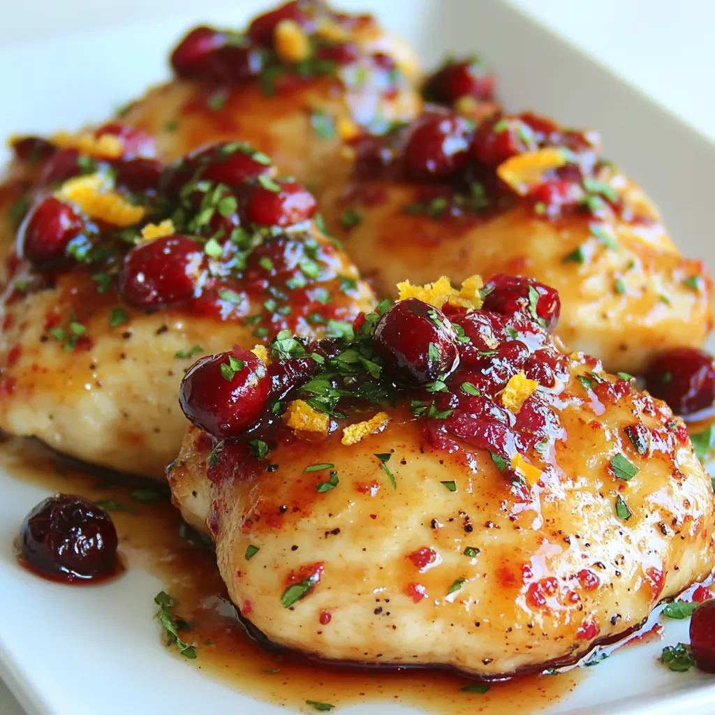 Cranberry Orange Glazed Chicken Gesund und Einfach