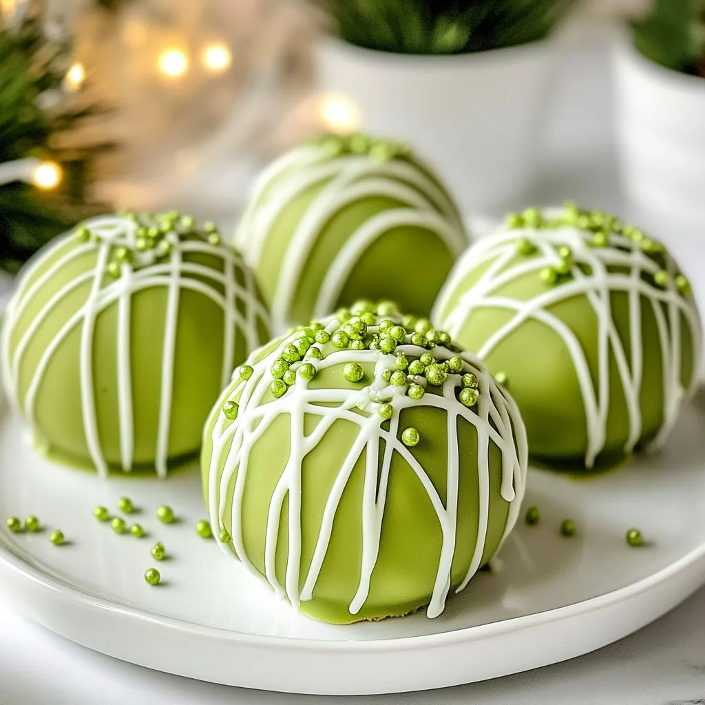 No-Bake Grinch Oreo Truffles köstlicher Genuss
