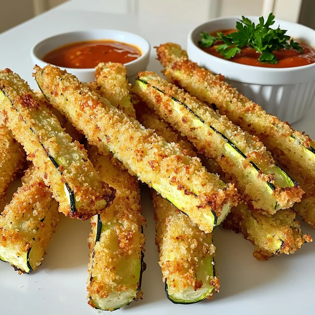 Köstliche Air Fryer Parmesan Zucchini Fries Rezept