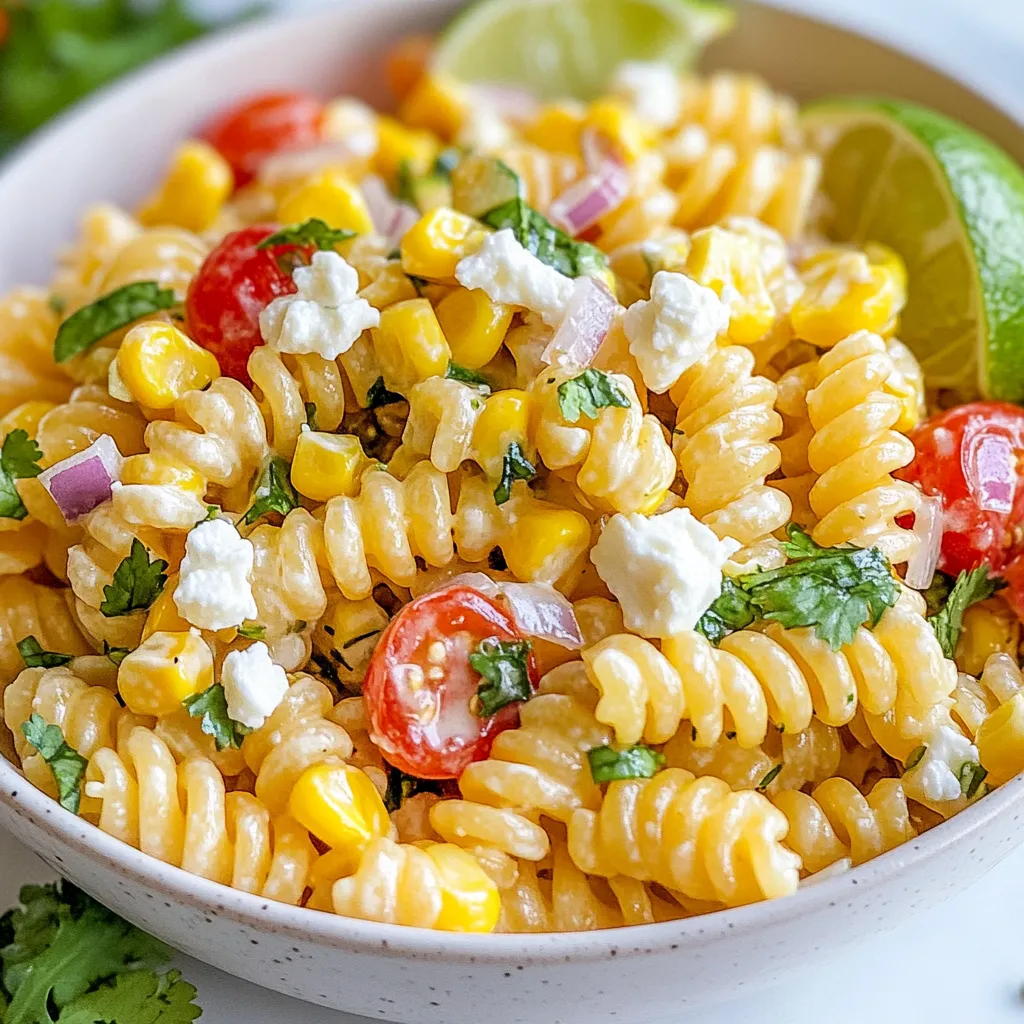 Street Corn Pasta Salad Gesunde und einfache Rezeptidee