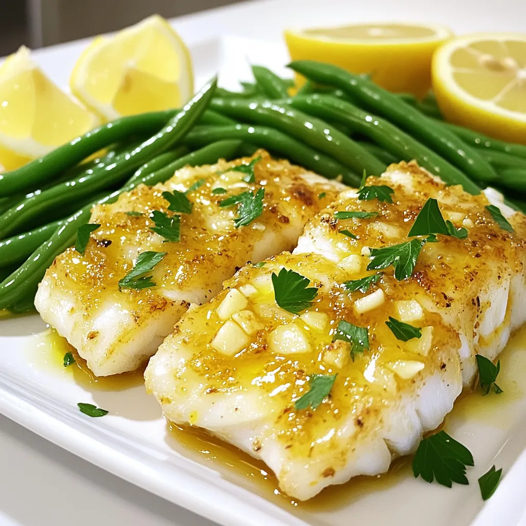Sheet-Pan Lemon Garlic Cod and Green Beans Rezept