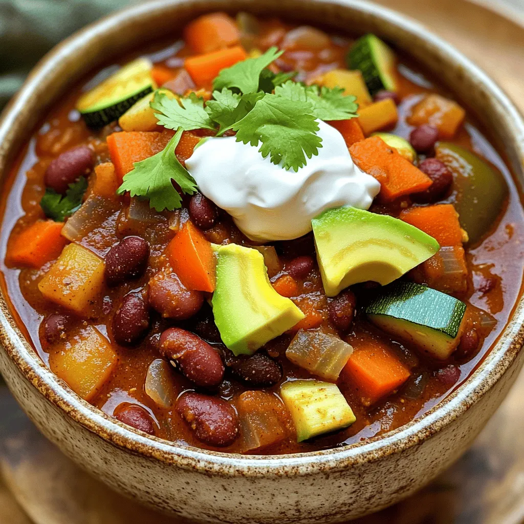 Veggie-Packed Chili Einfaches und Leckeres Rezept