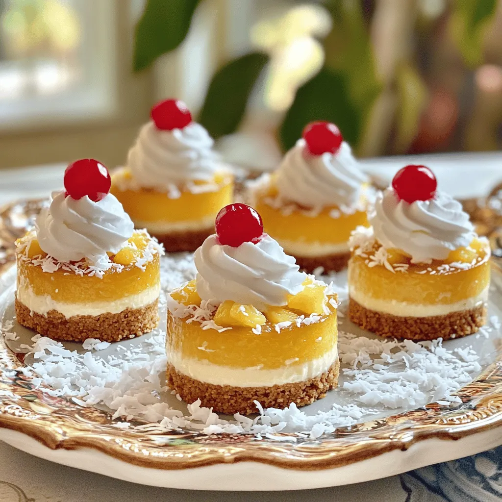 Mini Pineapple Upside-Down Cheesecakes Lecker und Einfach