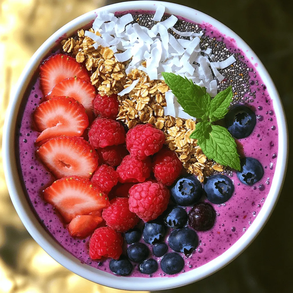 Beeren-Smoothie-Bowl voller gesunder Energie