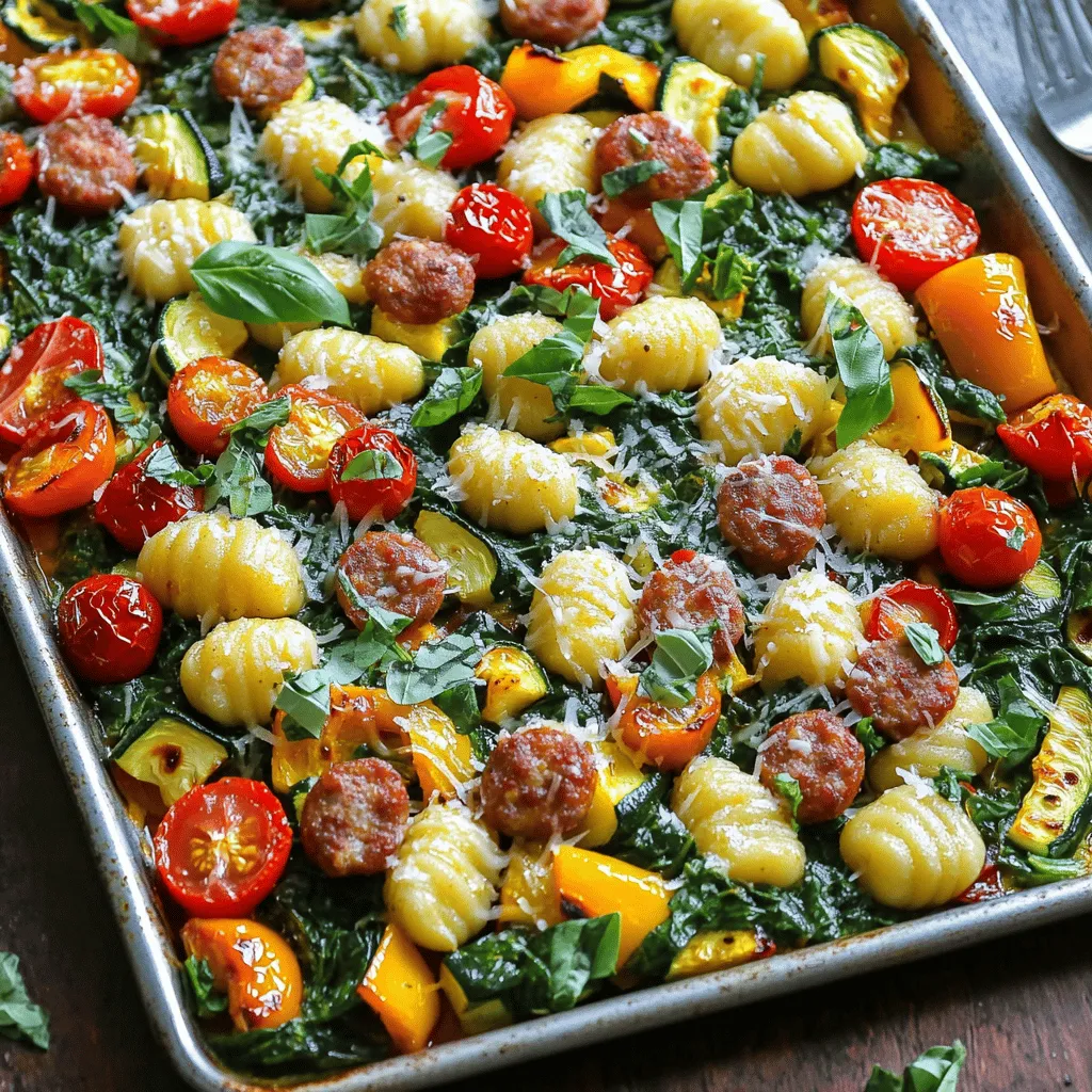 Blech-Pfanne Toskanische Gnocchi mit Wurst Genuss