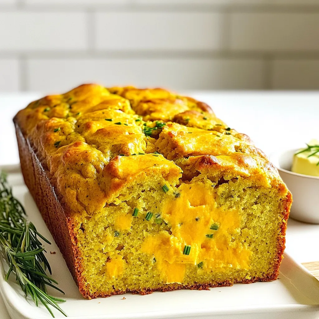 Savory Cheddar Herb Pumpkin Bread Einfaches Rezept
