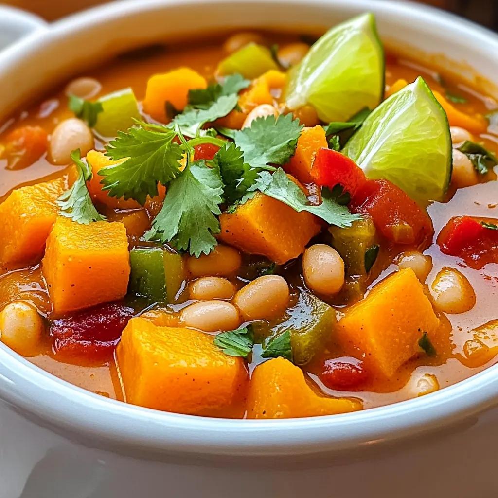 Slow Cooker Butternut Squash White Bean Chili Genuss