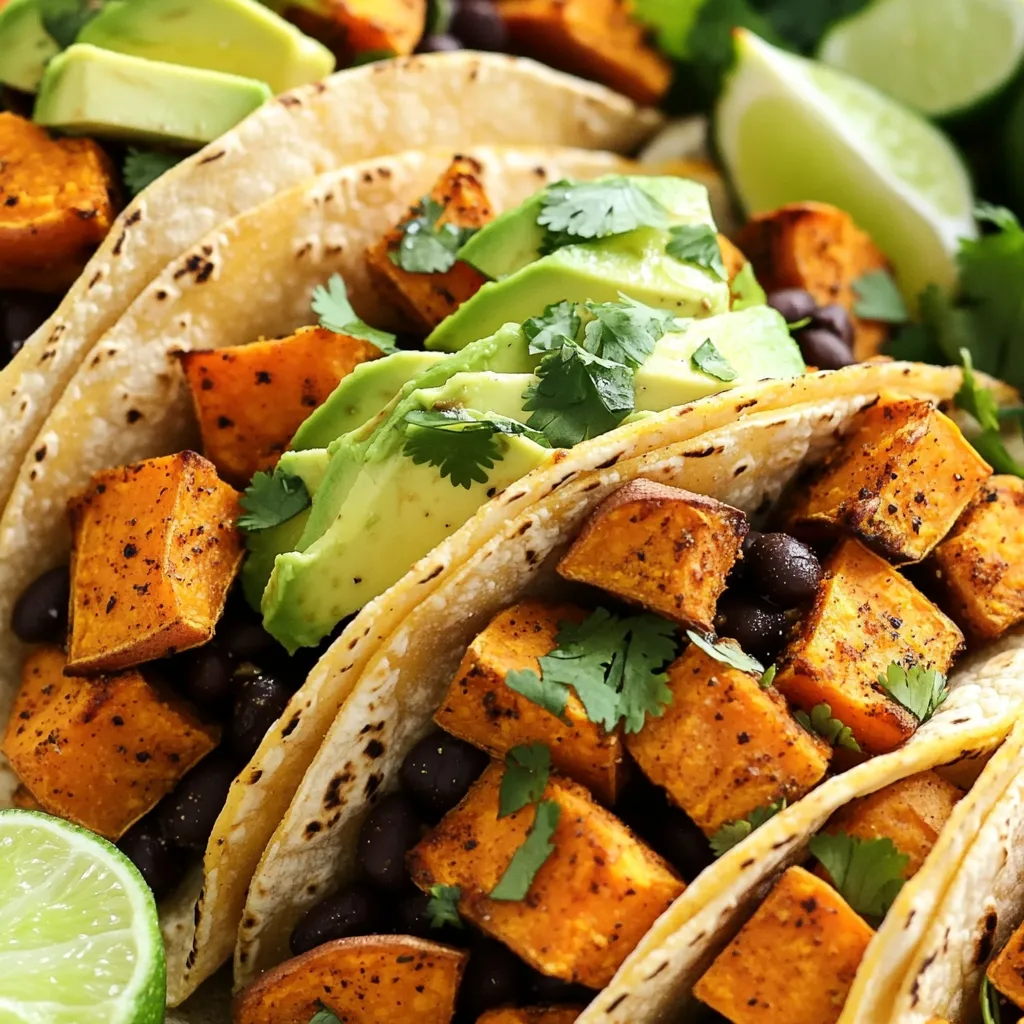 Blechpfannen-Süßkartoffel-Bohnen-Tacos lecker zubereiten