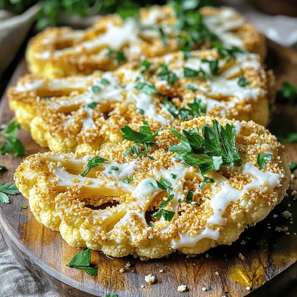 Air Fryer Parmesan Cauliflower Steaks Perfekt Zubereitet