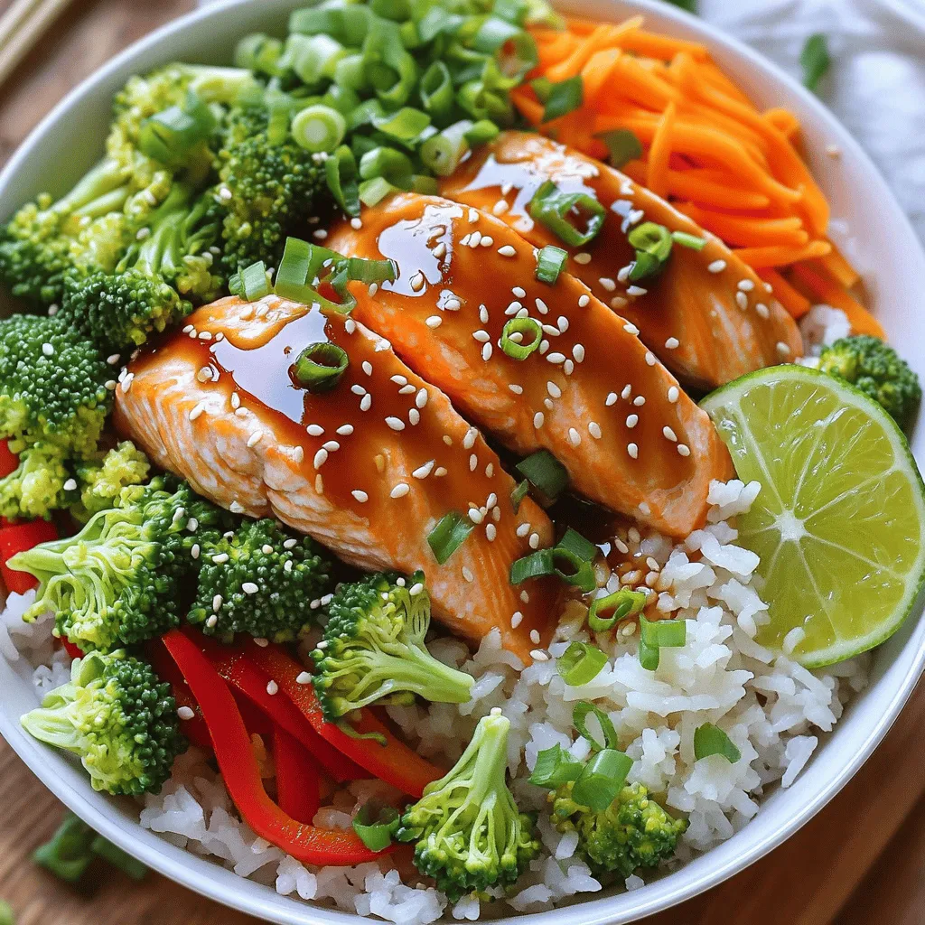 Min Teriyaki Salmon Bowls Köstliche und Einfache Mahlzeit