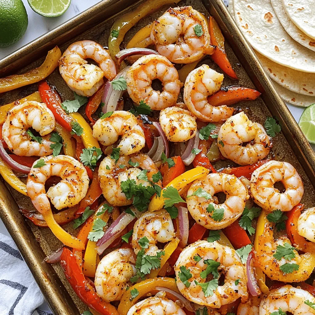 Sheet Pan Chipotle Shrimp Fajitas Einfache Genussvielfalt