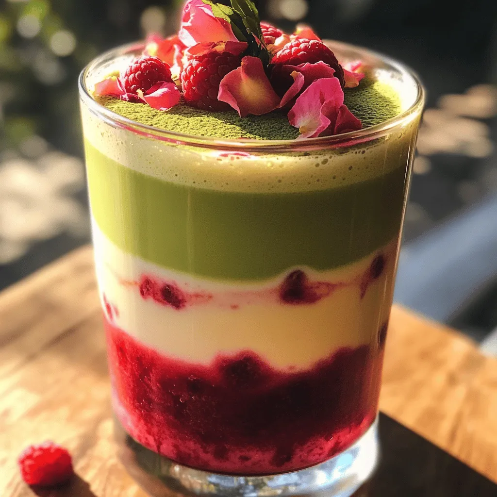 Raspberry Rose Matcha Latte Einfache und köstliche Idee