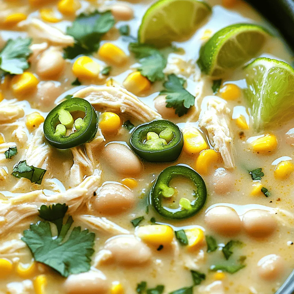 Cremiger Slow Cooker White Chicken Chili Genuss