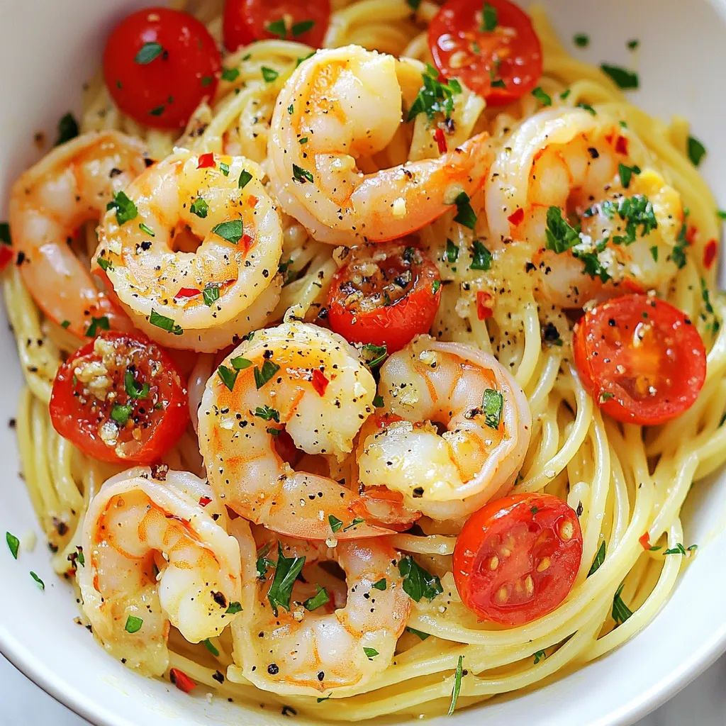 One-Pot Garlic Butter Shrimp Pasta Schnelle Köstlichkeit