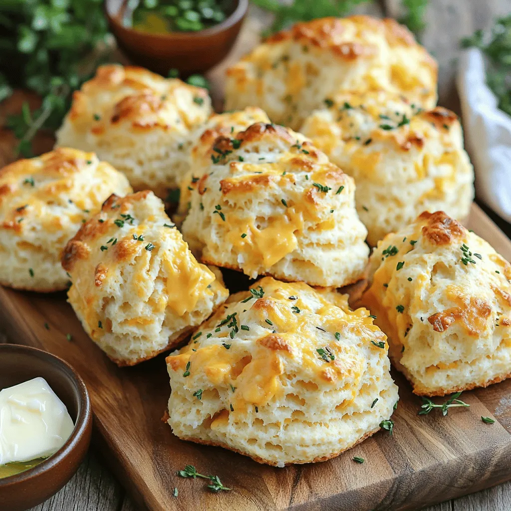 Savory Cheddar Herb Pull-Apart Biscuits Rezept