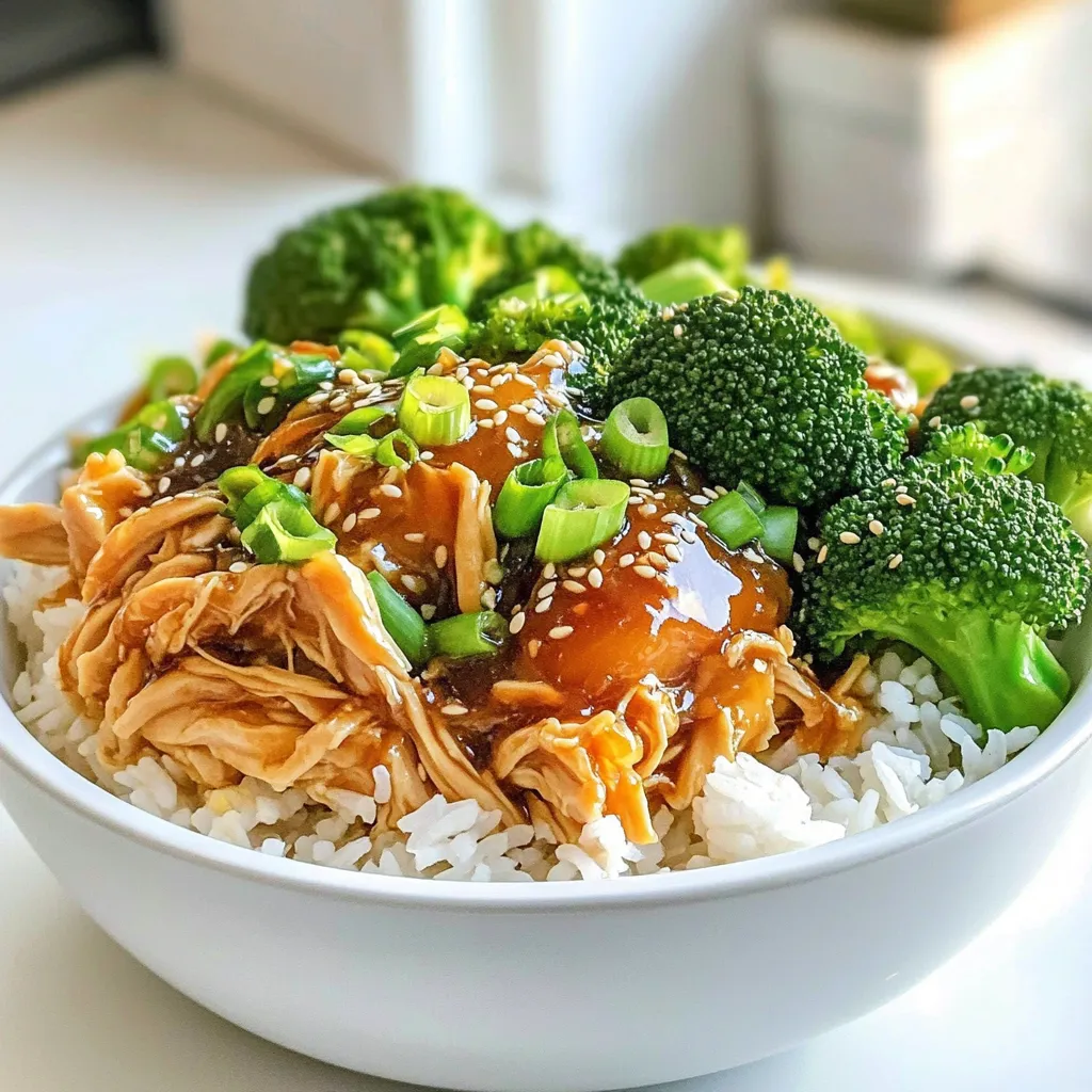 Langsame Kochkunst mit Teriyaki Hähnchen Schalen