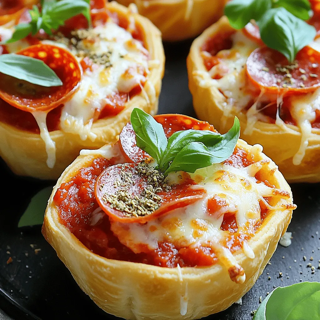Mini Crescent Roll Deep Dish Pizzas Sensationell Lecker