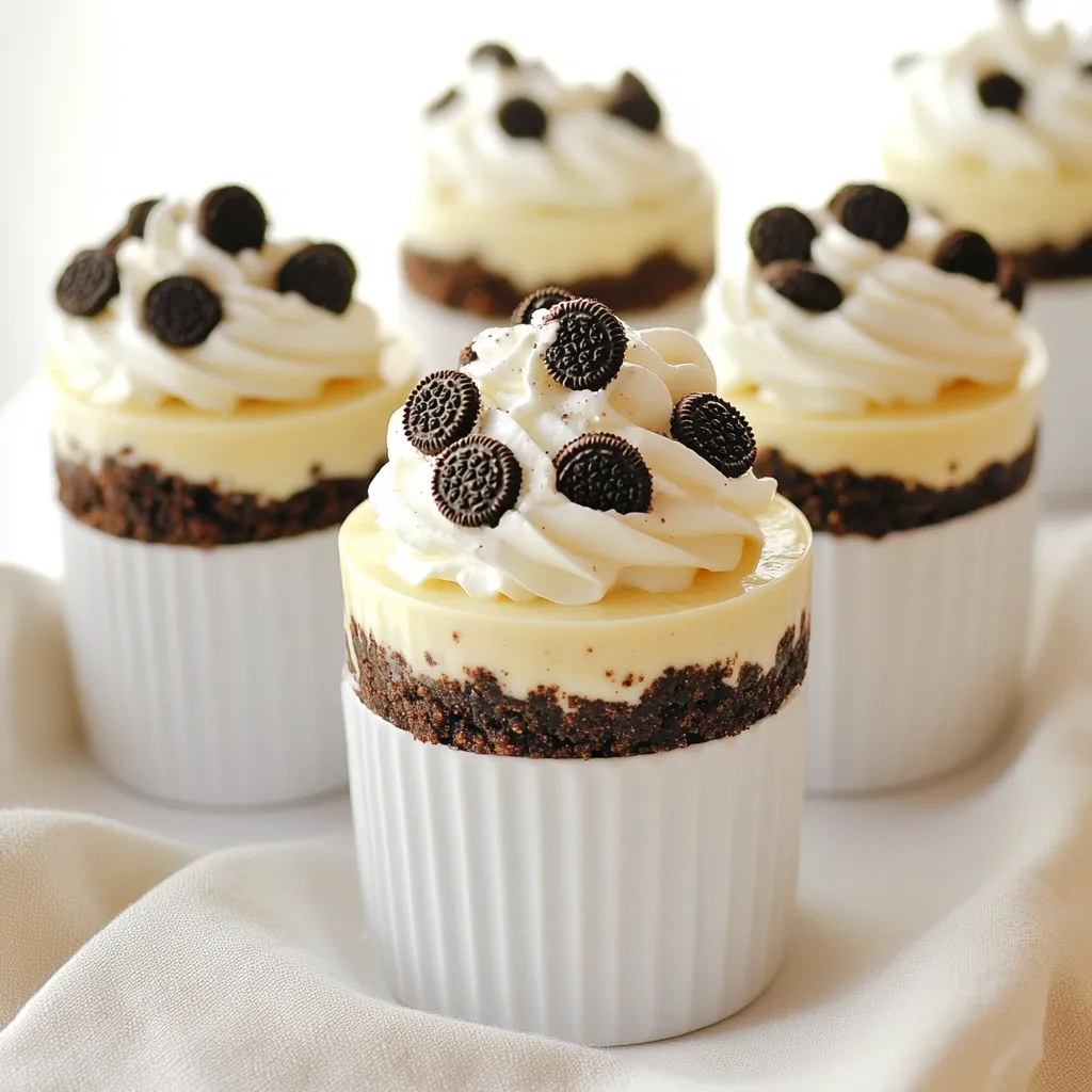 No Bake Oreo Cheesecake Cups Einfache und Köstliche